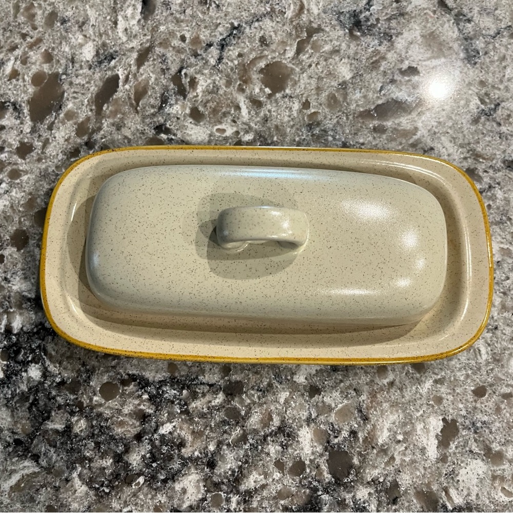 Hearthside Garden Festival Butter Dish & Lid